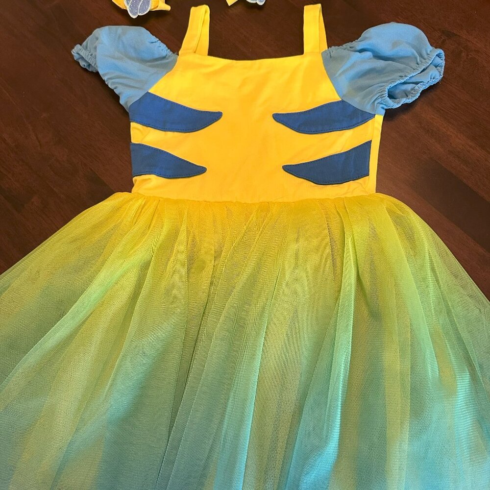 Taylor Joelle - Little Mermaid/Flounder "Guppy Dress" w/matching headband